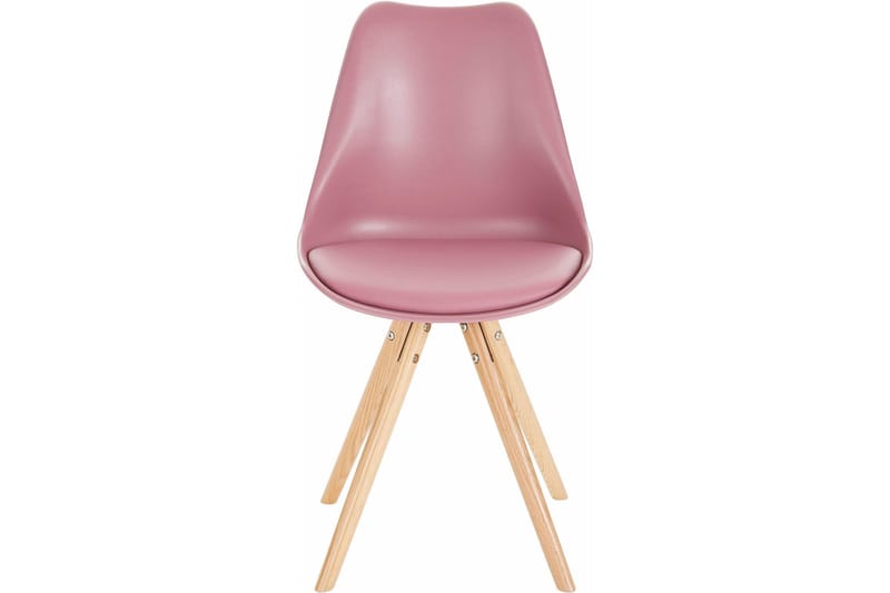 Malik Spisebordsstol - PU/Lyserød/Eg - Møbler - Stole & lænestole - Spisebordsstole & køkkenstole