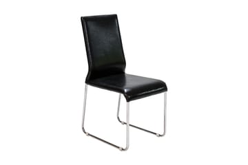 Malus Spisebordsstol Kunstlæder - Sort/Krom - Møbler - Stole & lænestole - Spisebordsstole & køkkenstole