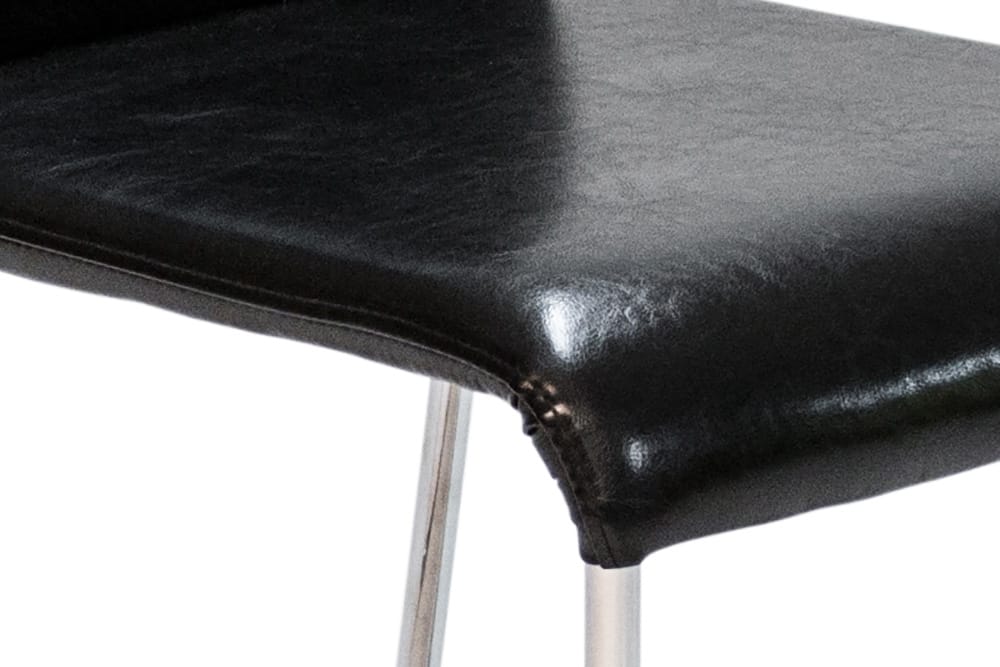 Malus Spisebordsstol Kunstlæder - Sort/Krom - Møbler - Stole & lænestole - Spisebordsstole & køkkenstole