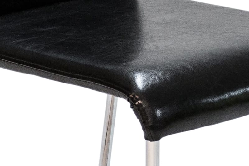 Malus Spisebordsstol Kunstlæder - Sort/Krom - Møbler - Stole & lænestole - Spisebordsstole & køkkenstole