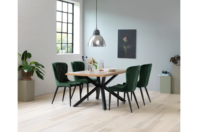 Marceto Spisebordsstol - Grøn - Spisebordsstole & køkkenstole