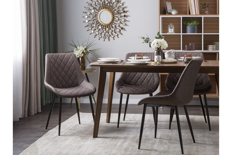 Maribel stolsæt til 2 stk - Brun - Spisebordsstole & køkkenstole