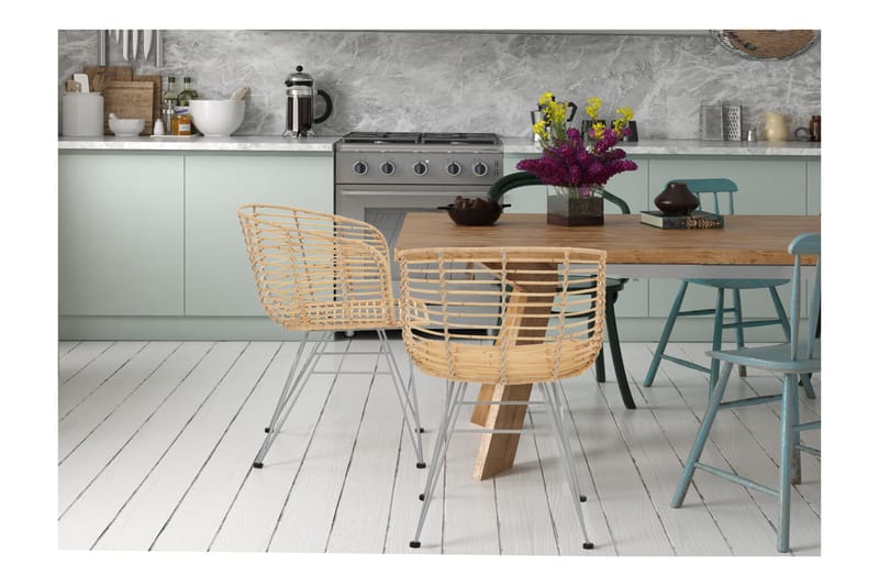 Marlee Armstol - Natur - Spisebordsstole & køkkenstole - Armstole