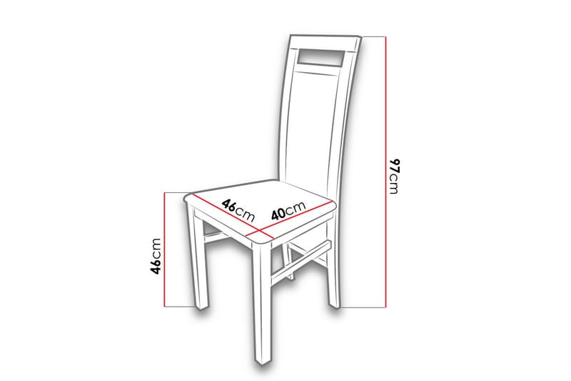 Marvela Spisebordsstol - Eg/Økolæder - Spisebordsstole & køkkenstole