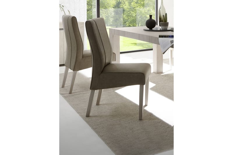 Mella Spisebordsstol Kunstlæder - Grå - Spisebordsstole & køkkenstole