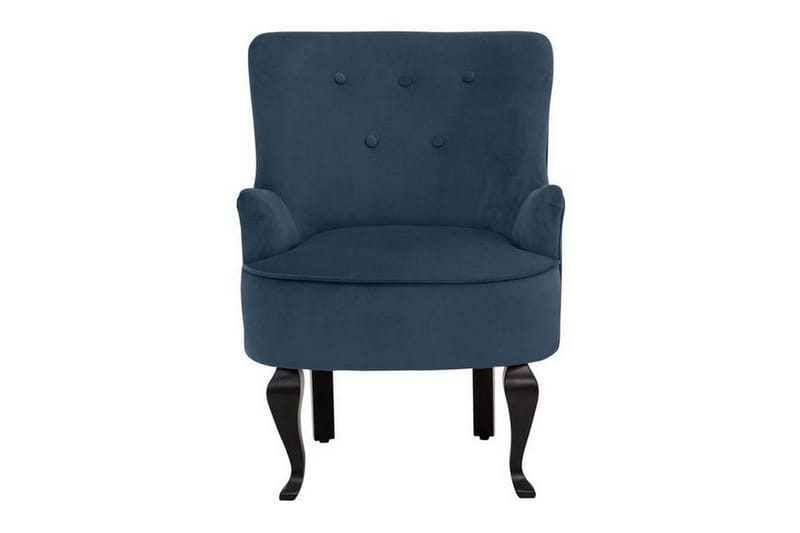 Merit spisebordsstol velour - Blå - Møbler - Stole & lænestole - Lænestole