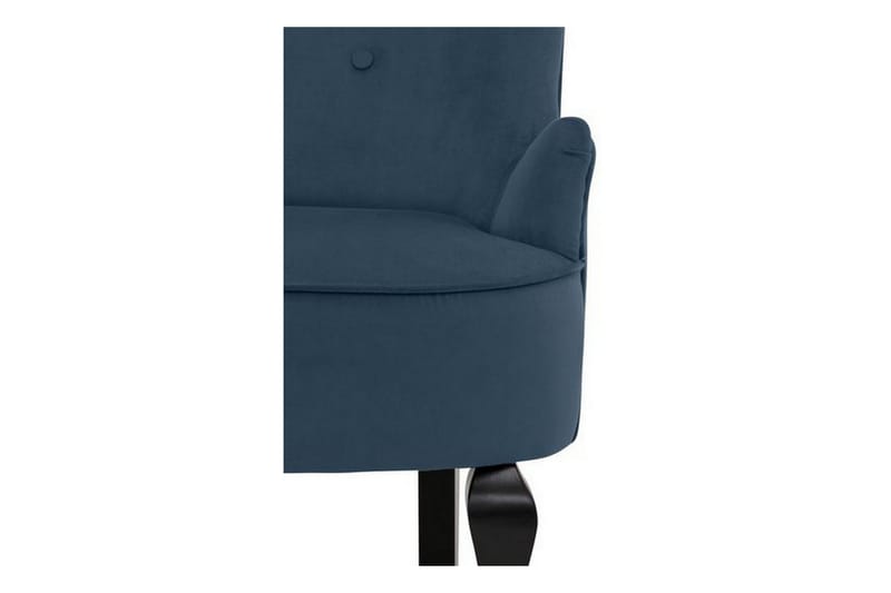 Merit spisebordsstol velour - Blå - Møbler - Stole & lænestole - Lænestole