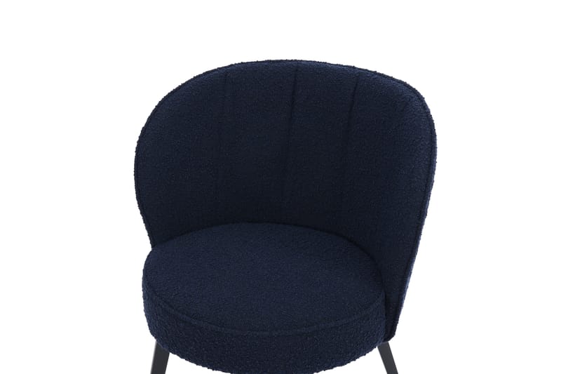 Merladona Spisebordsstol - Bouclé/Mørkeblå - Spisebordsstole & køkkenstole