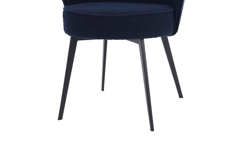 Merladona Spisebordsstol - Bouclé/Mørkeblå - Spisebordsstole & køkkenstole