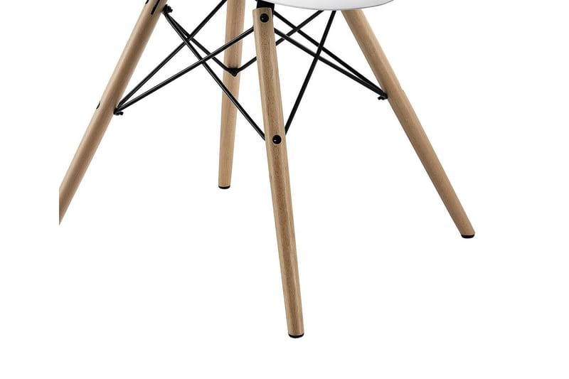 Mid Century Spisebordsstol Hvid 2 stk - Dorel Home - Spisebordsstole & køkkenstole