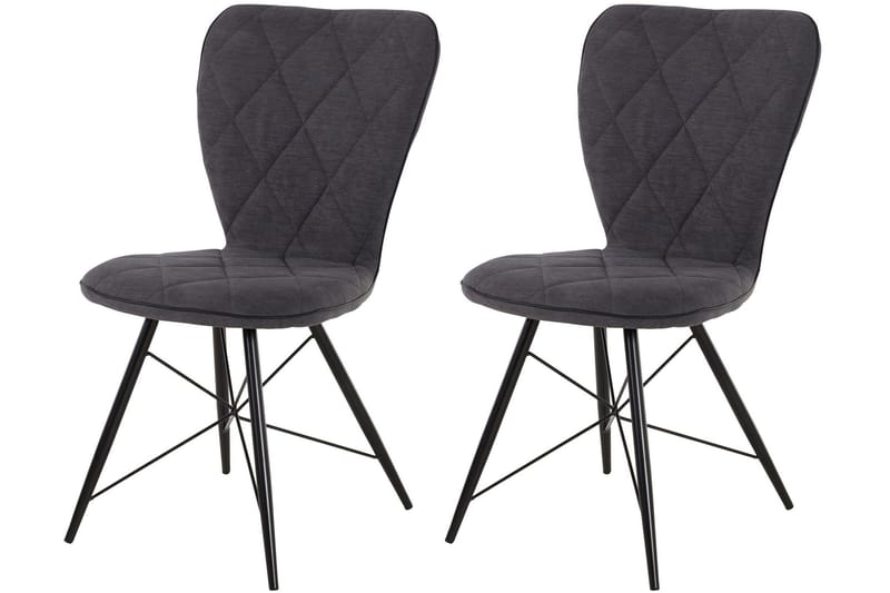 Mimia spisebordsstol 2 stk. - Antracit - Møbler - Stole & lænestole - Spisebordsstole & køkkenstole