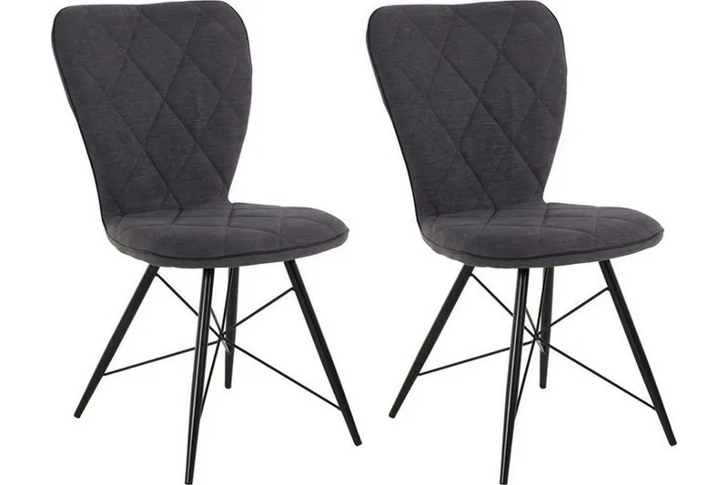 Mimia spisebordsstol 2 stk., Antracit