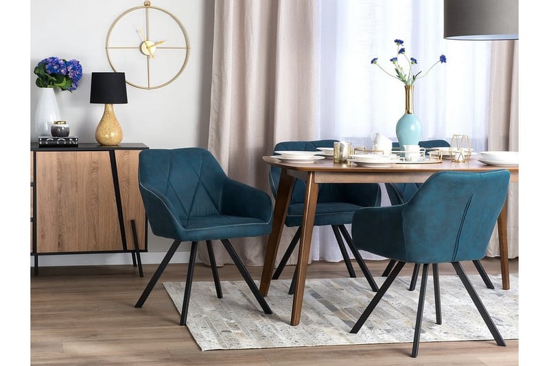 Monee stolsæt til 2 stk - Blå - Spisebordsstole & køkkenstole - Armstole