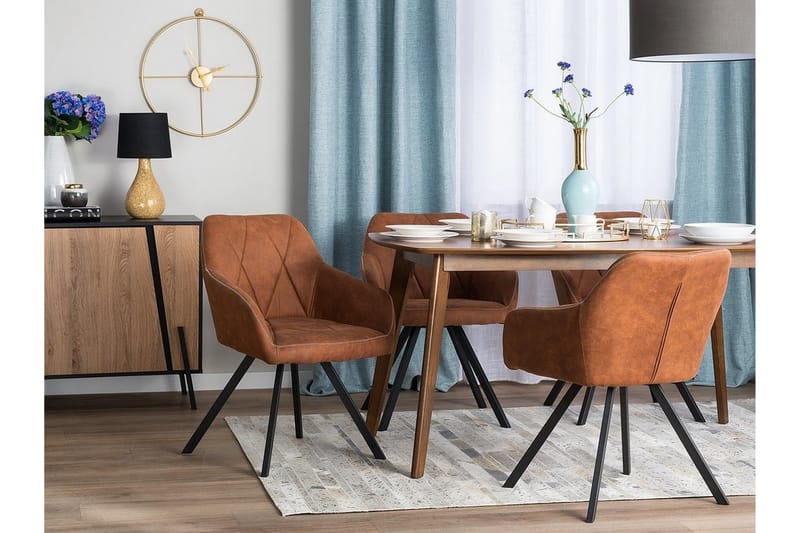 Monee stolsæt til 2 stk - Brun - Spisebordsstole & køkkenstole - Armstole