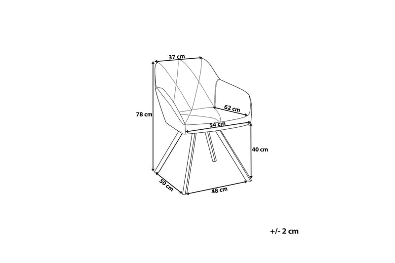 Monee stolsæt til 2 stk - Brun - Spisebordsstole & køkkenstole - Armstole