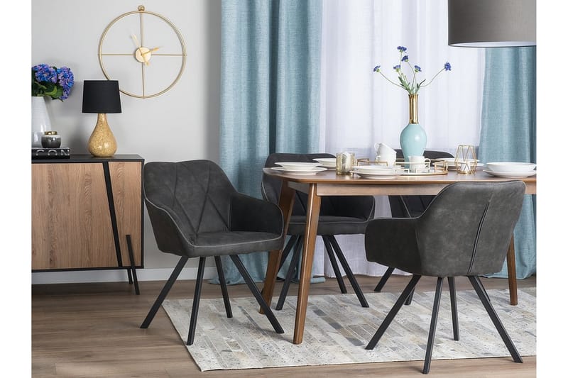 Monee stolsæt til 2 stk - Grå - Spisebordsstole & køkkenstole - Armstole