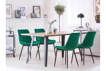 Mustadfors Velourstol 2-pak - Grøn - Møbler - Stole & lænestole - Spisebordsstole & køkkenstole