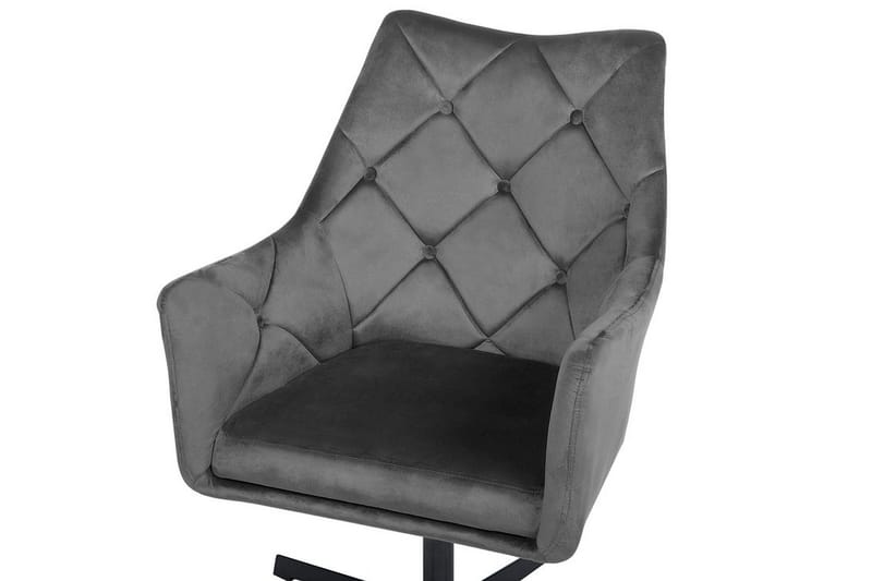 Najor Stol Velour - Grå - Møbler - Stole & lænestole - Spisebordsstole & køkkenstole