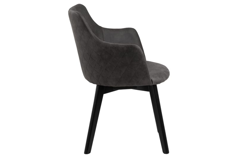 Naquasha Armstol - Grå/Sort - Møbler - Stole & lænestole - Spisebordsstole & køkkenstole