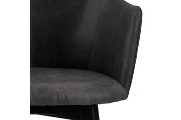 Naquasha Armstol - Grå/Sort - Møbler - Stole & lænestole - Spisebordsstole & køkkenstole