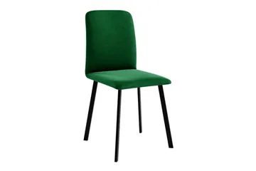 Narberth Spisebordsstol i Fløjl med Metalfinish - Flaskegrøn - Møbler - Stole & lænestole - Spisebordsstole & køkkenstole