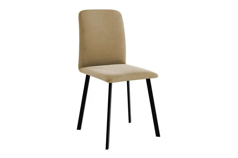 Narberth Spisebordsstol i Stof med Metalben, Sandbeige