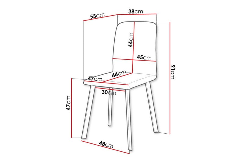 Narberth Spisebordsstol i Stof med Metalben - Sandbeige - Møbler - Stole & lænestole - Spisebordsstole & køkkenstole