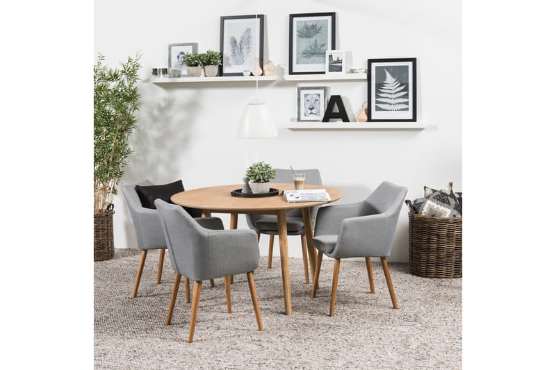 Nora spisebordsstol - Grå - Spisebordsstole & køkkenstole - Armstole