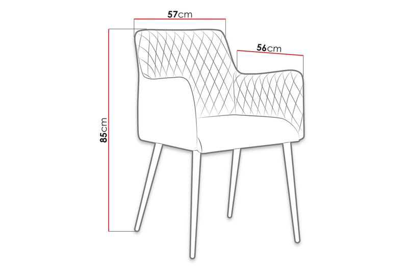Nordhagen Spisebordsstol 2-pak - Grøn - Spisebordsstole & køkkenstole - Armstole