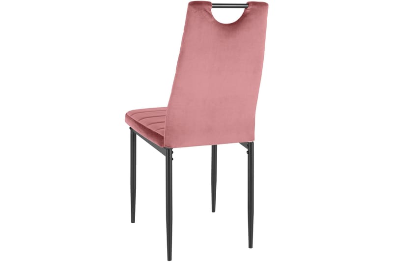Olanta Spisebordsstol - Velour/Lyserød - Møbler - Stole & lænestole - Spisebordsstole & køkkenstole
