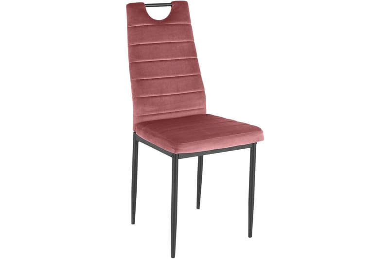 Olanta Spisebordsstol - Velour/Lyserød - Møbler - Stole & lænestole - Spisebordsstole & køkkenstole