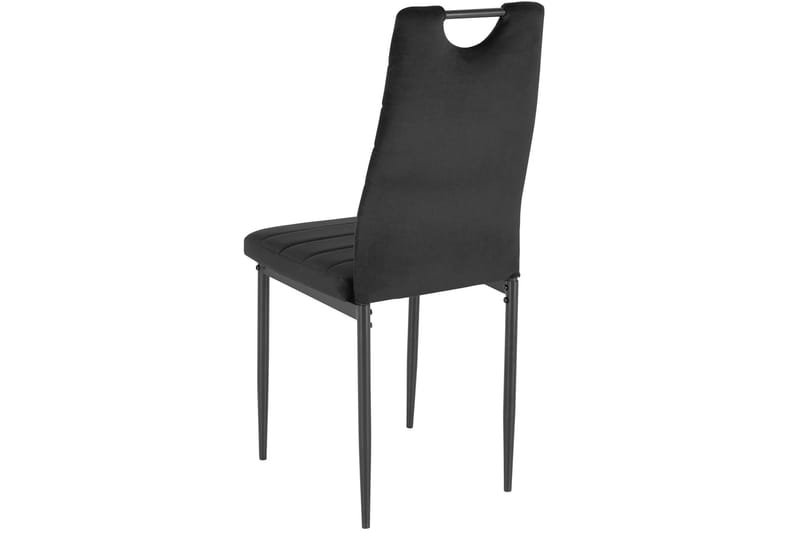 Olanta Spisebordsstol - Velvet/Sort - Møbler - Stole & lænestole - Spisebordsstole & køkkenstole