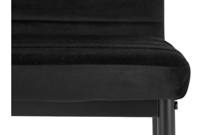 Olanta Spisebordsstol - Velvet/Sort - Møbler - Stole & lænestole - Spisebordsstole & køkkenstole