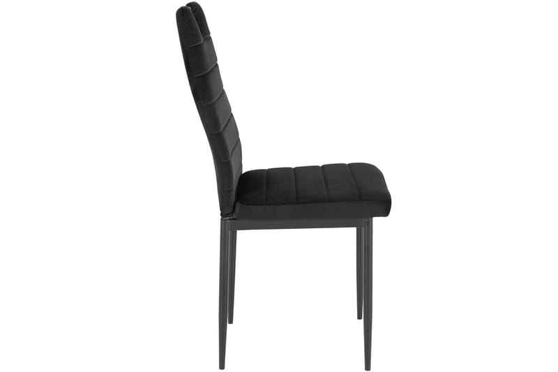 Olanta Spisebordsstol - Velvet/Sort - Møbler - Stole & lænestole - Spisebordsstole & køkkenstole