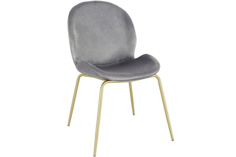 Ottine Spisebordsstol - Grå/Messing - Møbler - Stole & lænestole - Spisebordsstole & køkkenstole
