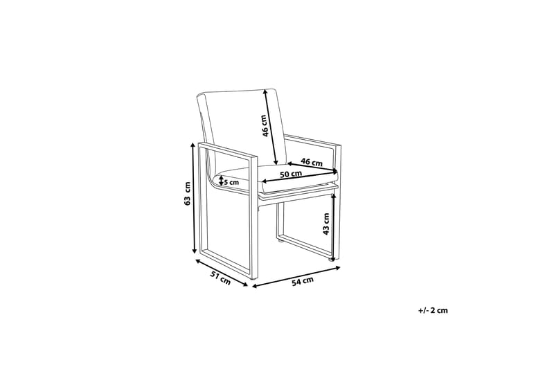 Pancole stolsæt til 2 stk - Hvid - Spisebordsstole & køkkenstole - Armstole