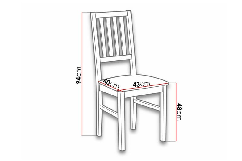 Patrickswell Matstol Black/White - Møbler - Stole & lænestole - Spisebordsstole & køkkenstole