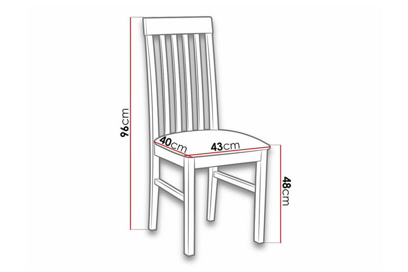 Patrickswell Matstol NO_BRAND Black/Wood - Møbler - Stole & lænestole - Spisebordsstole & køkkenstole
