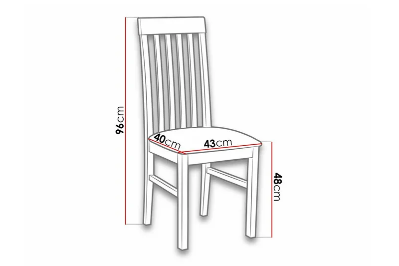 Patrickswell Matstol White/Black - Møbler - Stole & lænestole - Spisebordsstole & køkkenstole