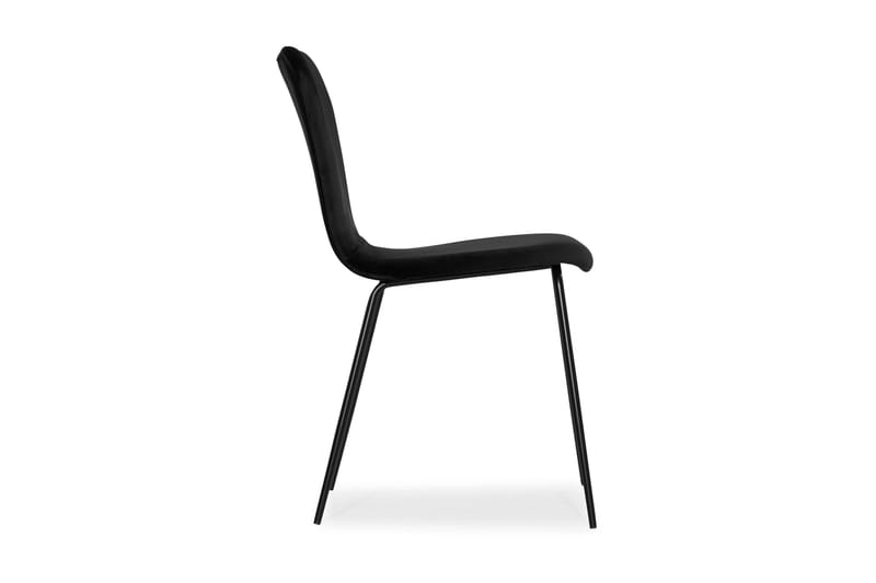 Perco køkkenstol Velour - Sort/Sort - Spisebordsstole & køkkenstole