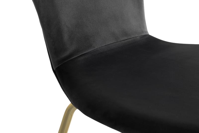 Perco Spisebordstol Velour - Grå/Messing - Spisebordsstole & køkkenstole