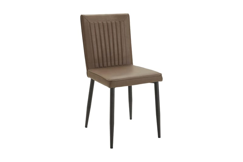 Pinon spisebordsstol kunstlæder 2 stk. - Brun - Spisebordsstole & køkkenstole