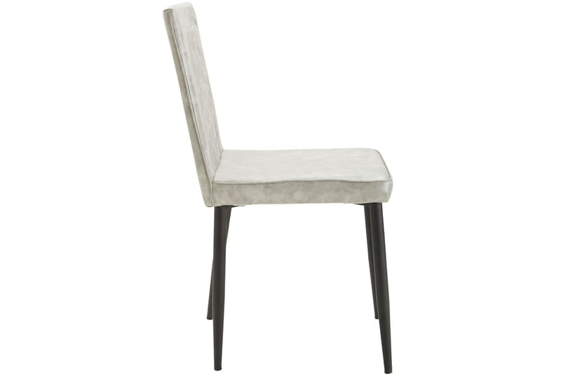 Pinon spisebordsstol kunstlæder 2 stk. - lysegrå - Spisebordsstole & køkkenstole