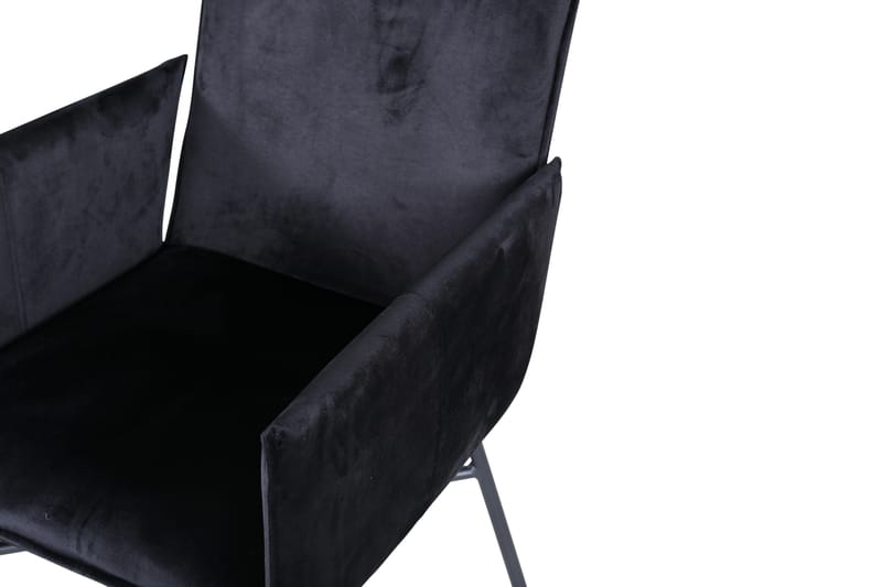 Pipi Armstol - Velour/Sort - Armstole - Spisebordsstole & køkkenstole