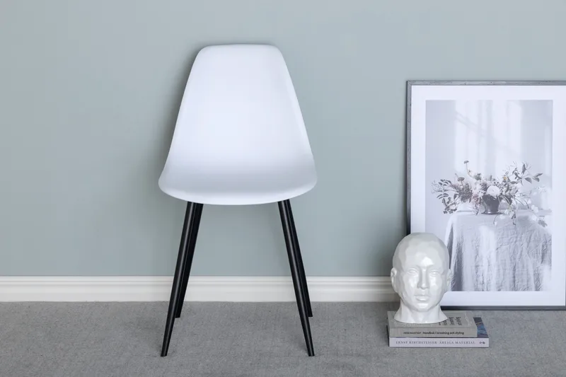 Polar Spisebordsstol - Hvid/Sort - Møbler - Stole & lænestole - Spisebordsstole & køkkenstole