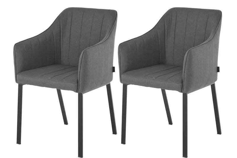Pukarp Armstol - Antracit - Møbler - Stole & lænestole - Spisebordsstole & køkkenstole