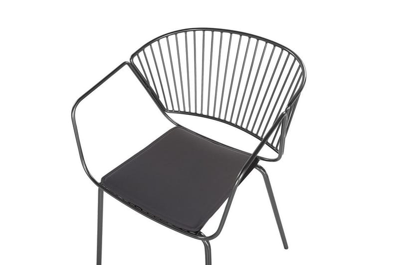 Rigby Stol 2 stk - Sort/Kunstlæder - Spisebordsstole & køkkenstole - Armstole