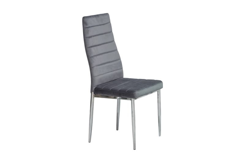 Rogna Spisebordsstol 4 stk - Grå/Sølv - Spisebordsstole & køkkenstole