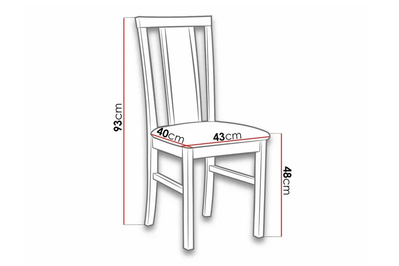 Roma Matstol Black/Wood - Møbler - Stole & lænestole - Spisebordsstole & køkkenstole