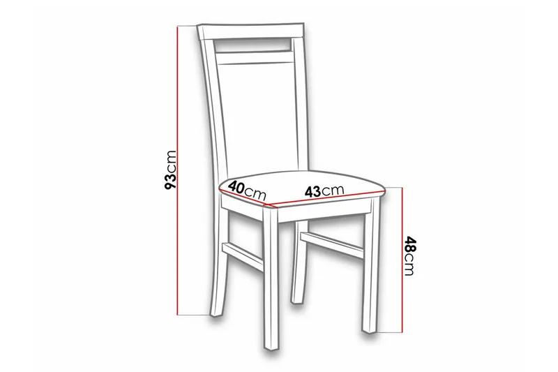 Roma Matstol Wood/Black - Møbler - Stole & lænestole - Spisebordsstole & køkkenstole